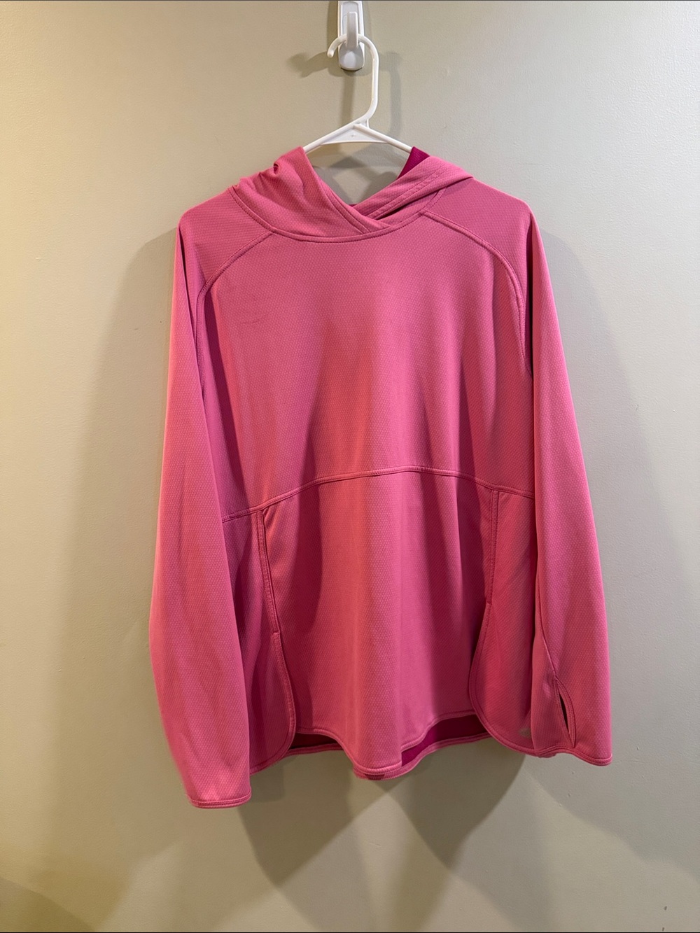 Reel Legends Pink Hooded Crew Sweatshirt